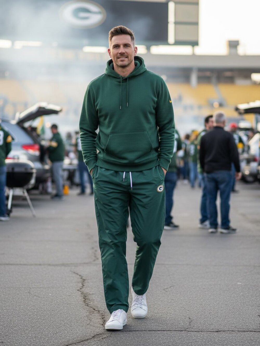Green Bay Packers NFL Game Day Nylon Track Pants XL